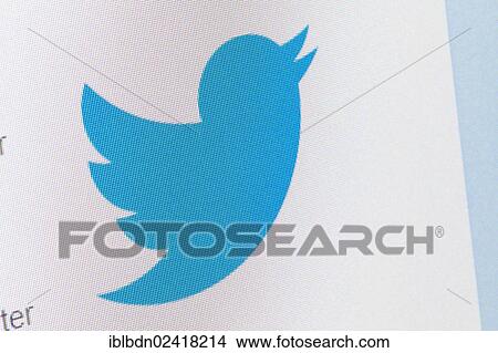 Twitter logo, screenshot View Large Photo Image Picture - Twitter logo, screenshot. Fotosearch