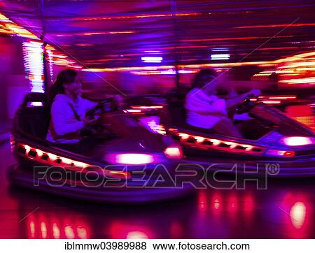 "Two bumper cars at night, Oktoberfest, Munich, Upper Bavaria, Bavaria, Germany, Europe" View Large Photo Image Stock Photo - "Two bumper cars at night, Oktoberfest, Munich, Upper Bavaria, Bavaria, Germany, Europe". Fotosearch