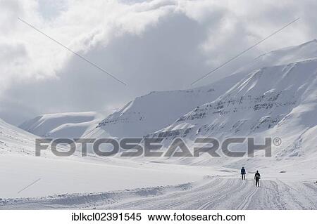 "Two cross-country skiers during the Spitsbergen Ski Marathon, the northernmost ski marathon in the world, Todalen, Adventdalen, Longyearbyen, Spitsbergen, Svalbard, Norway, Europe" View Large Photo Image Stock Photography - "Two cross-country skiers during the Spitsbergen Ski Marathon, the northernmost ski marathon in the world, Todalen, Adventdalen, Longyearbyen, Spitsbergen, Svalbard, Norway, Europe". Fotosearch