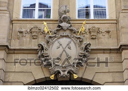 Two crossed halberds on the arms of the Krackhardt merchant family at their former building, 19th century, Katharinenspital, Maxplatz, Bamberg, Upper Franconia, Bavaria, Germany, Europe, PublicGround, Europe View Large Photo Image Stock Image - Two crossed halberds on the arms of the Krackhardt merchant family at their former building, 19th century, Katharinenspital, Maxplatz, Bamberg, Upper Franconia, Bavaria, Germany, Europe, PublicGround, Europe. Fotosearch