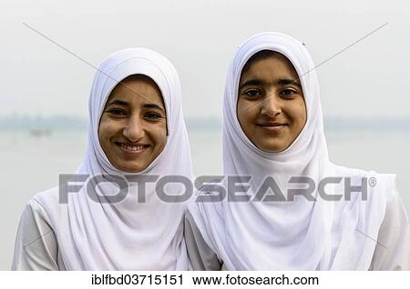 "Two Kashmiri women wearing headscarves, Srinagar, Jammu and Kashmir, India, Asia" View Large Photo Image Stock Image - "Two Kashmiri women wearing headscarves, Srinagar, Jammu and Kashmir, India, Asia". Fotosearch