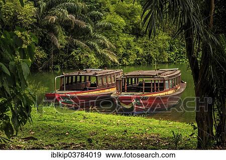 "Two traditional boats, Mandai Lake, Singapore, Asia" View Large Photo Image Stock Photo - "Two traditional boats, Mandai Lake, Singapore, Asia". Fotosearch