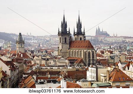 "Tyn Church, Prague, Czech Republic, Europe" View Large Photo Image Stock Photograph - "Tyn Church, Prague, Czech Republic, Europe". Fotosearch
