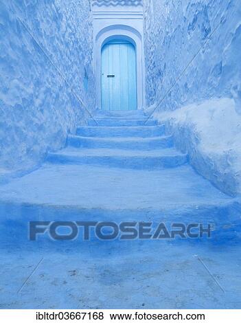 "Typical blue house door, historic center, Chefchaouen, Northern Morocco, Morocco, Africa" View Large Photo Image Stock Photo - "Typical blue house door, historic center, Chefchaouen, Northern Morocco, Morocco, Africa". Fotosearch