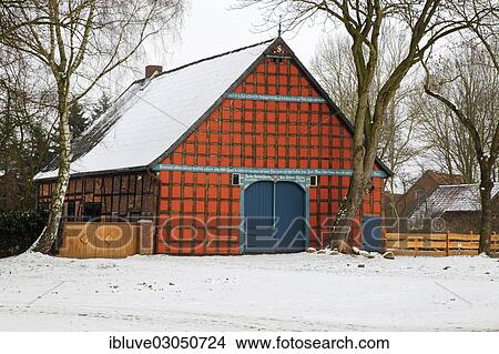 "Typical historic Lower Saxon half-timbered house at rundling village of Satemin, post-and-beam house, farmhouse, circular settlement, Satemin, Luchow, Luchow-Dannenberg, Wendland, Lower Saxony, Germany, Europe" View Large Photo Image Picture - "Typical historic Lower Saxon half-timbered house at rundling village of Satemin, post-and-beam house, farmhouse, circular settlement, Satemin, Luchow, Luchow-Dannenberg, Wendland, Lower Saxony, Germany, Europe". Fotosearch