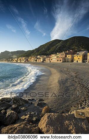 "Typical houses on the beach in the evening light, Varigotti, Finale Ligure, Riviera di Ponente, Liguria, Italy, Europe" View Large Photo Image Stock Photograph - "Typical houses on the beach in the evening light, Varigotti, Finale Ligure, Riviera di Ponente, Liguria, Italy, Europe". Fotosearch