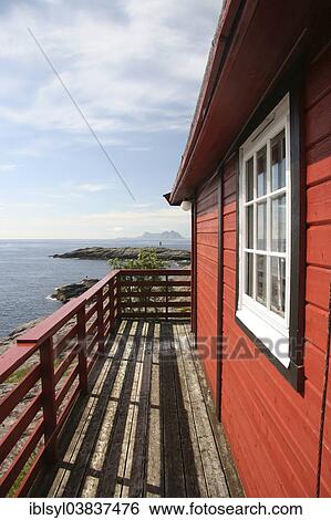 "Typical Norwegian red wooden house by the sea, Moskenes, Lofoten, Norway, Scandinavia, Europe" View Large Photo Image Stock Photograph - "Typical Norwegian red wooden house by the sea, Moskenes, Lofoten, Norway, Scandinavia, Europe". Fotosearch