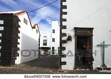 "Typical old white houses, Teguise, Lanzarote, Canary Islands, Spain, Europe" View Large Photo Image Stock Photo - "Typical old white houses, Teguise, Lanzarote, Canary Islands, Spain, Europe". Fotosearch