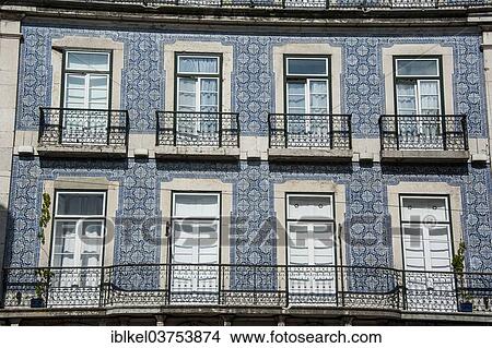 "Typical Portuguese facade, Lisbon, Lisbon District, Portugal, Europe" View Large Photo Image Picture - "Typical Portuguese facade, Lisbon, Lisbon District, Portugal, Europe". Fotosearch
