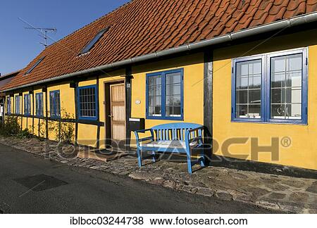 "Typical residential houses, Bornholm, Gudhjem |Gudhjem|, Denmark, Europe" View Large Photo Image Stock Photo - "Typical residential houses, Bornholm, Gudhjem |Gudhjem|, Denmark, Europe". Fotosearch