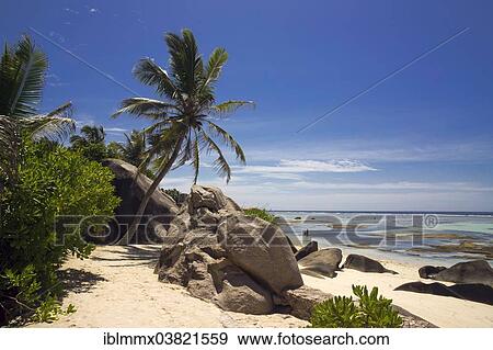 "Typical rock formations in the Seychelles with a sandy beach, Anse Union, La Digue, Seychelles, Africa" View Large Photo Image Stock Photo - "Typical rock formations in the Seychelles with a sandy beach, Anse Union, La Digue, Seychelles, Africa". Fotosearch
