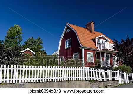 "Typical Swedish family house, Salto, Karlskrona, Gotaland, Blekinge, Sweden, Europe" View Large Photo Image Stock Image - "Typical Swedish family house, Salto, Karlskrona, Gotaland, Blekinge, Sweden, Europe". Fotosearch