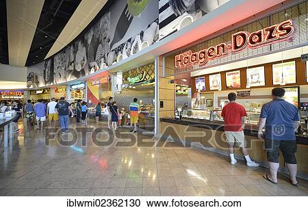 "Typical U. S. food court at the Fashion Show Shopping Mall, Haagen-Dazs, Paradise, Las Vegas, Nevada, United States of America, USA" View Large Photo Image Stock Image - "Typical U. S. food court at the Fashion Show Shopping Mall, Haagen-Dazs, Paradise, Las Vegas, Nevada, United States of America, USA". Fotosearch