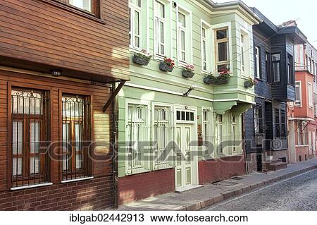 "Typical wooden houses, Kadirga district, Istanbul, Turkey, Asia" View Large Photo Image Stock Image - "Typical wooden houses, Kadirga district, Istanbul, Turkey, Asia". Fotosearch