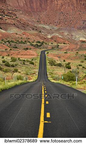 "U. S. Highway 24, large buckle of the Waterpocket Fold, Capitol Reef National Park, Utah, Southwestern USA, USA" View Large Photo Image Stock Photo - "U. S. Highway 24, large buckle of the Waterpocket Fold, Capitol Reef National Park, Utah, Southwestern USA, USA". Fotosearch