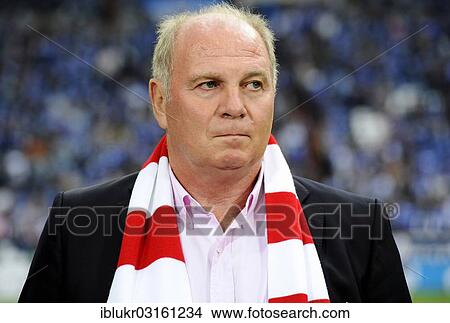 "Uli Hoeness, president and chairman of football club FC Bayern Munich, portrait, during the Bundesliga match against FC Schalke 04, Veltins Arena, Gelsenkirchen, North Rhine-Westphalia, Germany, Europe" View Large Photo Image Picture - "Uli Hoeness, president and chairman of football club FC Bayern Munich, portrait, during the Bundesliga match against FC Schalke 04, Veltins Arena, Gelsenkirchen, North Rhine-Westphalia, Germany, Europe". Fotosearch