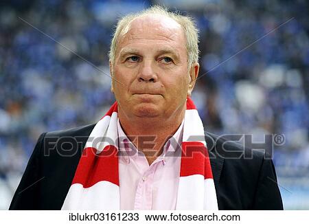 "Uli Hoeness, president and chairman of football club FC Bayern Munich, portrait, during the Bundesliga match against FC Schalke 04, Veltins Arena, Gelsenkirchen, North Rhine-Westphalia, Germany, Europe" View Large Photo Image Stock Image - "Uli Hoeness, president and chairman of football club FC Bayern Munich, portrait, during the Bundesliga match against FC Schalke 04, Veltins Arena, Gelsenkirchen, North Rhine-Westphalia, Germany, Europe". Fotosearch