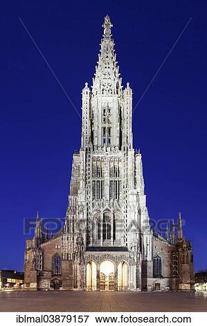 Stock Photo - "Ulm Minster, Ulm, Baden-Wurttemberg, Germany, Europe". Fotosearch