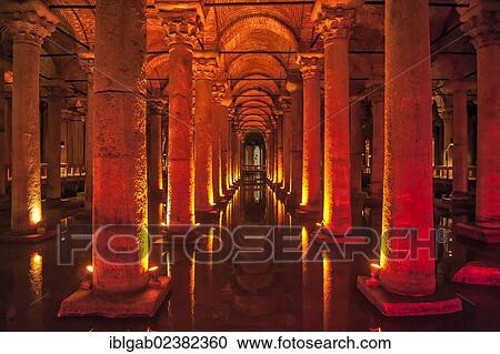 "Underground Basilica cistern, Istanbul, Turkey, Asia" View Large Photo Image Stock Image - "Underground Basilica cistern, Istanbul, Turkey, Asia". Fotosearch