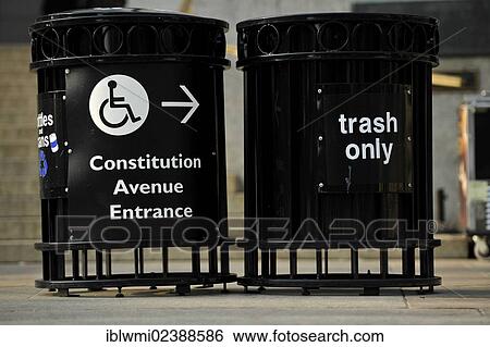 "Unfortunate placement of signposts for wheelchair users and trash, Washington DC, District of Columbia, USA" View Large Photo Image Stock Photograph - "Unfortunate placement of signposts for wheelchair users and trash, Washington DC, District of Columbia, USA". Fotosearch