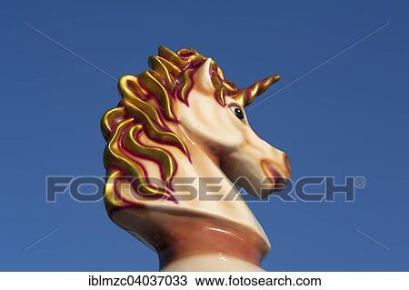 "Unicorn figurine on a children's carousel, Zingst, Darss, Mecklenburg-Western Pomerania, Germany, Europe" View Large Photo Image Stock Image - "Unicorn figurine on a children's carousel, Zingst, Darss, Mecklenburg-Western Pomerania, Germany, Europe". Fotosearch
