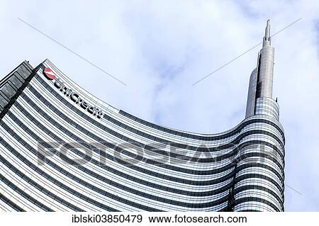 Stock Photo - "UniCredit Tower, headquarters of the Italian bank UniCredit, Milan, Lombardy, Italy, Europe". Fotosearch