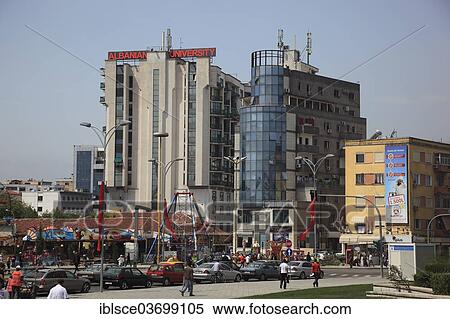 "University at Skanderbeg Square, Tirana, Albania, Europe" View Large Photo Image Stock Photography - "University at Skanderbeg Square, Tirana, Albania, Europe". Fotosearch