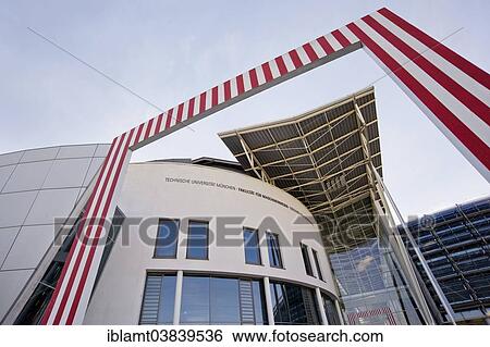 "University site of the Garching Campus, buildings of the Technical University of Munich, Faculty of Mechanical Engineering, Eberhard von Kuenheim Building, Garching bei Munchen, Upper Bavaria, Bavaria, Germany, Europe" View Large Photo Image Stock Photograph - "University site of the Garching Campus, buildings of the Technical University of Munich, Faculty of Mechanical Engineering, Eberhard von Kuenheim Building, Garching bei Munchen, Upper Bavaria, Bavaria, Germany, Europe". Fotosearch