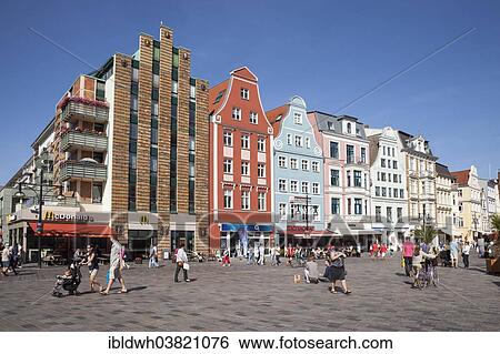 Stock Photograph - "University Square, Rostock, Mecklenburg-Vorpommern, Germany, Europe". Fotosearch