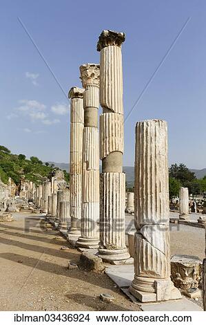 "Upper Agora, Ephesus, Selcuk, Izmir Province, Aegean Region, Turkey, Asia" View Large Photo Image Picture - "Upper Agora, Ephesus, Selcuk, Izmir Province, Aegean Region, Turkey, Asia". Fotosearch