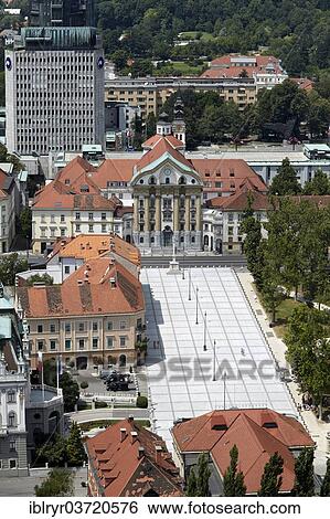 "Ursuline Church of the Holy Trinity, Congress Square, Ljubljana, Slovenia, Europe" View Large Photo Image Stock Photograph - "Ursuline Church of the Holy Trinity, Congress Square, Ljubljana, Slovenia, Europe". Fotosearch