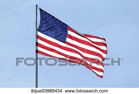 Picture - "US flag, Stars and Stripes". Fotosearch