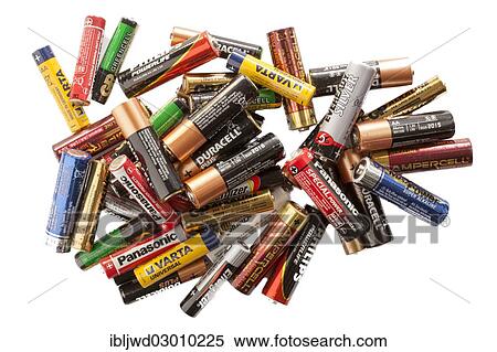 Used batteries View Large Photo Image Stock Photography - Used batteries. Fotosearch