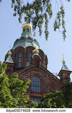 Stock Photo - "Uspenski Cathedral, Helsinki, Uusimaa, Finland, Europe". Fotosearch