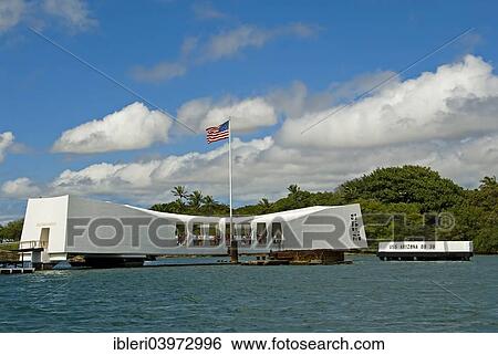 "USS Arizona Memorial in Pearl Harbor, Oahu, Hawaii, United States, North America" View Large Photo Image Stock Photograph - "USS Arizona Memorial in Pearl Harbor, Oahu, Hawaii, United States, North America". Fotosearch