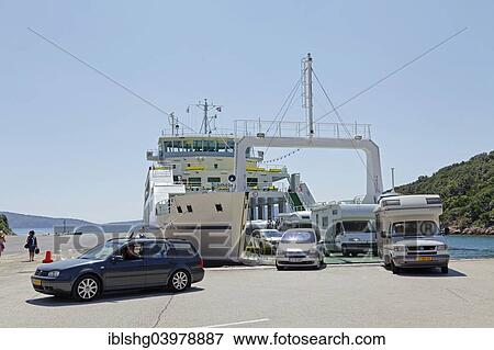 "Valbiska ferry port, Island of Krk, Kvarner Gulf, Croatia, Europe" View Large Photo Image Stock Photo - "Valbiska ferry port, Island of Krk, Kvarner Gulf, Croatia, Europe". Fotosearch