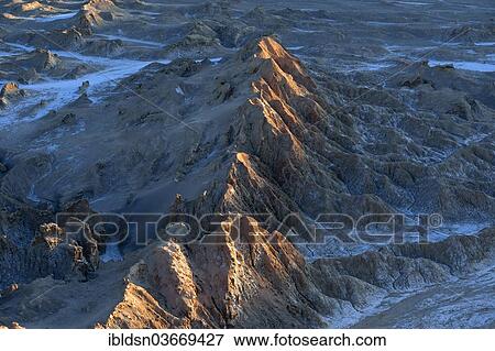 Stock Photo - "Valle de la Luna or Valley of the Moon, San Pedro de Atacama, Antofagasta Region, Chile, South America". Fotosearch