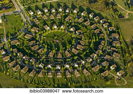 "Van der Valk Resort Linstow, residential park with holiday homes arranged in a circular shape, Dobbin-Linstow, Mecklenburg Lake District, Mecklenburg Lake District, Mecklenburg-Western Pomerania, Germany, Europe" View Large Photo Image Stock Photo - "Van der Valk Resort Linstow, residential park with holiday homes arranged in a circular shape, Dobbin-Linstow, Mecklenburg Lake District, Mecklenburg Lake District, Mecklenburg-Western Pomerania, Germany, Europe". Fotosearch