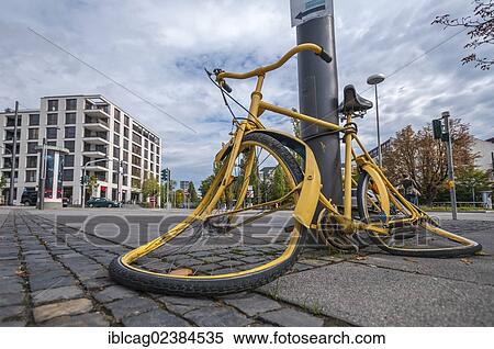 "Vandalised bicycle, vandalism, Frankfurt am Main, Hesse, Germany, Europe, PublicGround, Europe" View Large Photo Image Stock Photography - "Vandalised bicycle, vandalism, Frankfurt am Main, Hesse, Germany, Europe, PublicGround, Europe". Fotosearch
