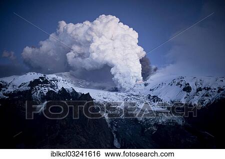 "Vapour cloud above Eyjafjallajokull volcano caused by lava flow in the Gigjoekull glacier tongue, Eyjafjallajokull, Iceland, Europe" View Large Photo Image Stock Photograph - "Vapour cloud above Eyjafjallajokull volcano caused by lava flow in the Gigjoekull glacier tongue, Eyjafjallajokull, Iceland, Europe". Fotosearch