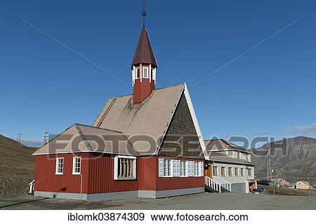 "Var frelsers kirke pa Spitsbergen or Church of Our Savior on Svalbard, northernmost church in the world, Longyearbyen, Spitsbergen, Svalbard, Svalbard and Jan Mayen, Norway, Europe" View Large Photo Image Stock Photo - "Var frelsers kirke pa Spitsbergen or Church of Our Savior on Svalbard, northernmost church in the world, Longyearbyen, Spitsbergen, Svalbard, Svalbard and Jan Mayen, Norway, Europe". Fotosearch