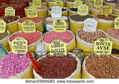 "Various beans in bags, Egyptian Bazaar, or Spice Bazaar, Misir Carsisi, Eminonu, Istanbul, European side, Istanbul Province, Turkey, European side, Europe" View Large Photo Image Stock Image - "Various beans in bags, Egyptian Bazaar, or Spice Bazaar, Misir Carsisi, Eminonu, Istanbul, European side, Istanbul Province, Turkey, European side, Europe". Fotosearch