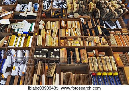 "Various brushes, stall on the Auer Dult, traditional funfair, Munich, Bavaria, Germany, Europe" View Large Photo Image Stock Photography - "Various brushes, stall on the Auer Dult, traditional funfair, Munich, Bavaria, Germany, Europe". Fotosearch