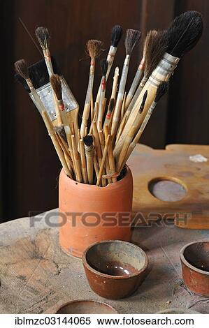 "Various hair brushes in a cup, re-creation of Albrecht Duerer's workshop, Albrecht Duerer House, historic center, Nuremberg, Middle Franconia, Bavaria, Germany, Europe" View Large Photo Image Stock Photography - "Various hair brushes in a cup, re-creation of Albrecht Duerer's workshop, Albrecht Duerer House, historic center, Nuremberg, Middle Franconia, Bavaria, Germany, Europe". Fotosearch