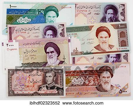 Various historic bank notes from Iran with portraits of Shah Mohammad Reza Pahlavi and Ruhollah Khomeini View Large Photo Image Stock Image - Various historic bank notes from Iran with portraits of Shah Mohammad Reza Pahlavi and Ruhollah Khomeini. Fotosearch