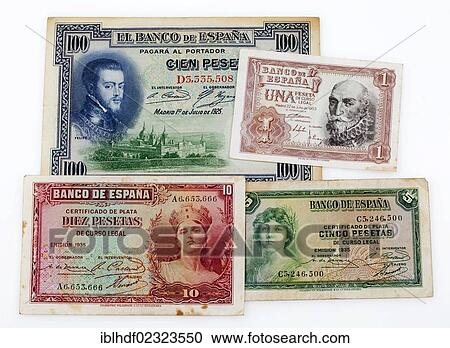 Various historic bank notes from Spain View Large Photo Image Stock Image - Various historic bank notes from Spain. Fotosearch