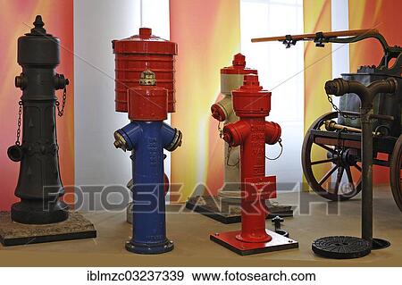 "Various hydrants of the 20th century, """"Feuer und Flamme? Çô Die Feuerwehr von 1850 bis heute"""", an exhibition of 150 years of Lauf Fire Department, Lauf Industrial Museum, Lauf an der Pegnitz, Middle Franconia, Bavaria, Germany, Europe" View Large Photo Image Stock Photo - "Various hydrants of the 20th century, """"Feuer und Flamme? Çô Die Feuerwehr von 1850 bis heute"""", an exhibition of 150 years of Lauf Fire Department, Lauf Industrial Museum, Lauf an der Pegnitz, Middle Franconia, Bavaria, Germany, Europe". Fotosearch
