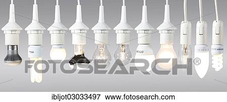 "Various lamps, light bulbs, energy saving lamps and LED lamps" View Large Photo Image Stock Photo - "Various lamps, light bulbs, energy saving lamps and LED lamps". Fotosearch