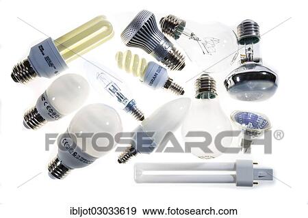 "Various lamps, light bulbs, energy saving lamps and LED lamps" View Large Photo Image Stock Photo - "Various lamps, light bulbs, energy saving lamps and LED lamps". Fotosearch