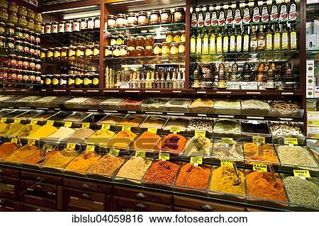"Various spices, Spice Bazaar, Istanbul, Turkey, Asia" View Large Photo Image Stock Photograph - "Various spices, Spice Bazaar, Istanbul, Turkey, Asia". Fotosearch